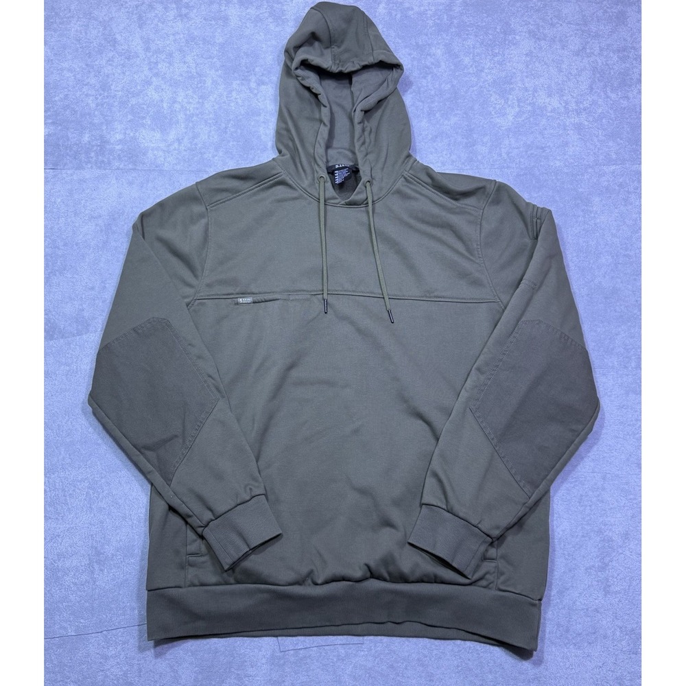 5.11 Tactical Hoodie Mens XL Olive Green Pullover Utility Fleece Gorpcore USA